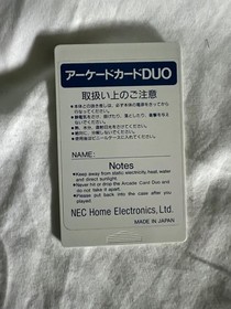 PC Engine Arcade Card Duo Super CD ROM PCE-AC1 HE System Hu Card -  US Seller!