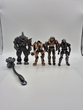 Lote de 4 figuras de halo Jorge, Emile, Tan Combat Elite, Brute Tartarus