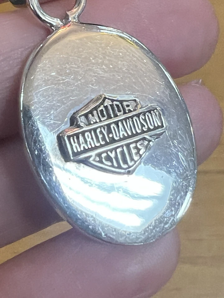 Colgante Harley Davidson unisex de plata de ley 925 Foto 2 de 4