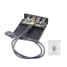 1* Front Panel Type-C USB 3.0 Type-A Micro SD/TF 5Gbps High-Speed Data Transfer