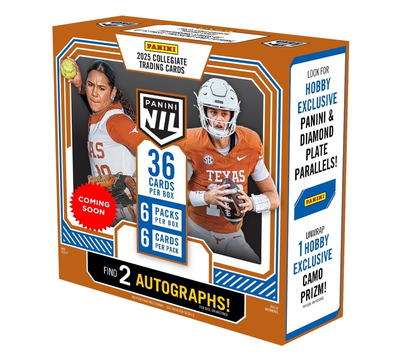 2025 Panini University of Texas NIL - Combined Shipping