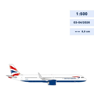 Herpa Wings 1:500 British Airways A321neo G-NEOY 539043