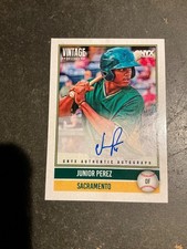 2026 Onyx Baseball Junior Perez On Card Auto #659/880 Oakland Athletics