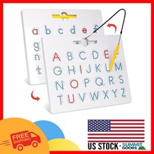 2-in-1 Alphabet Tracing Board for Kids - Upper  Lowercase Learning Toy