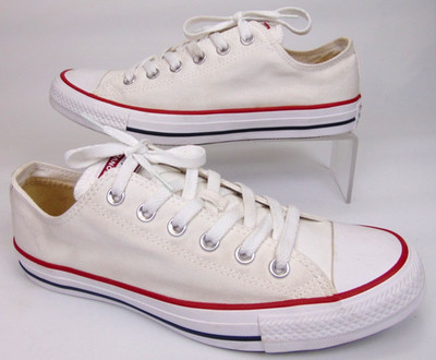 Converse Chuck Taylor All Star Ox Women Casual Sneakers Size 9.5 M, White Canvas
