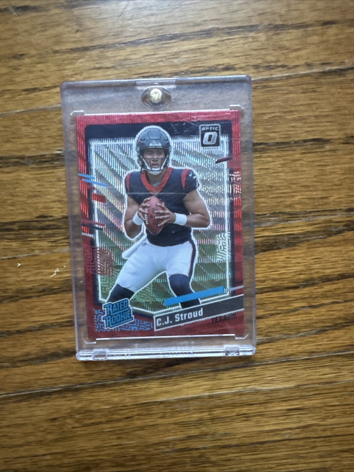 2023 Donruss - Rated Rookie C.J. Stroud #339 Optic Preview Red Wave Prizm (RC)