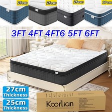 Memory Foam Matress Luxury Sprung Mattress 3ft Single 4ft6 Double 5ft King 6ft!!