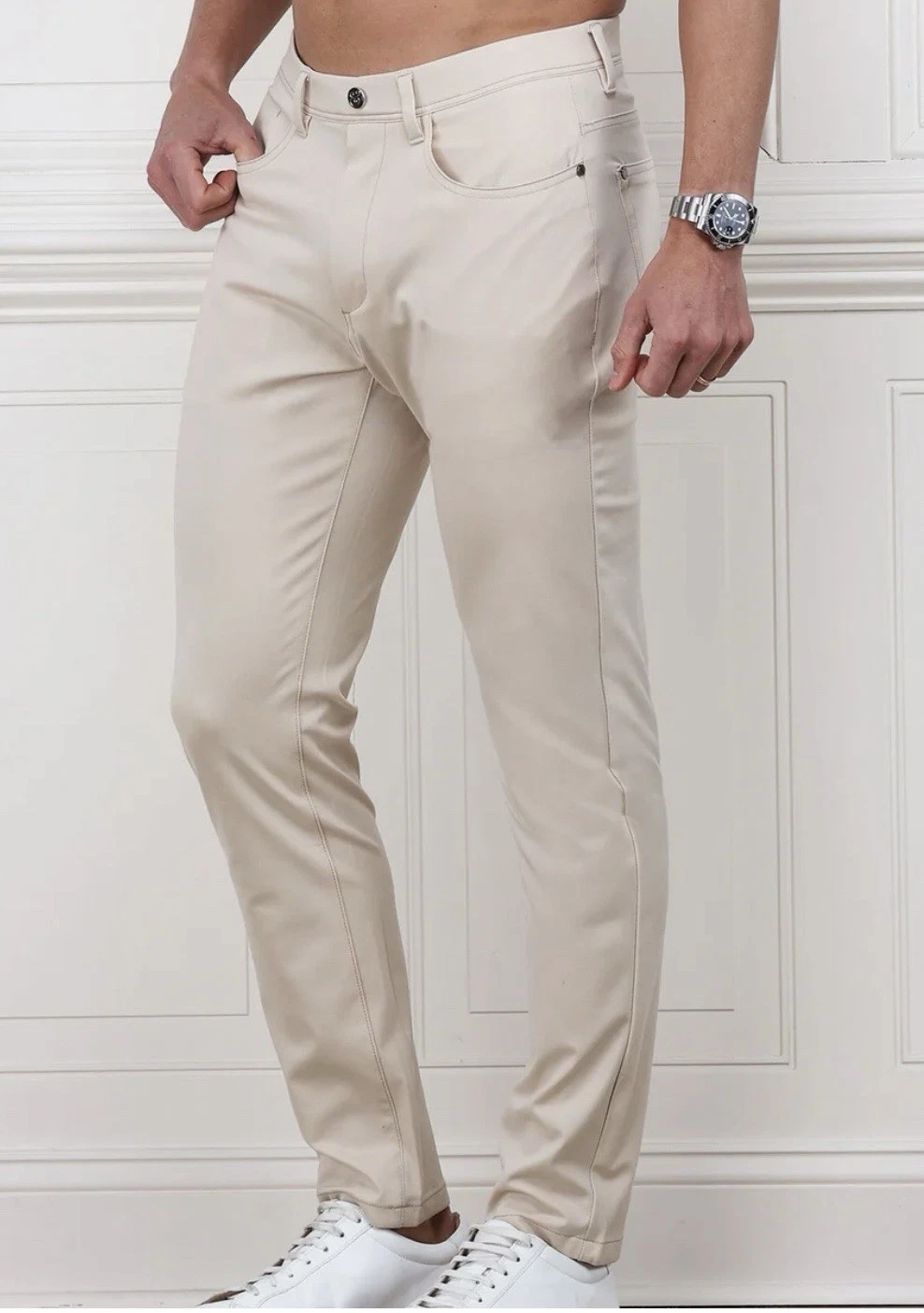 Collars & Co Velocity Pull-On (CEO Tech) Performance Pants Men's 36x30 Stone New