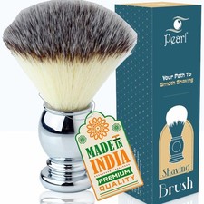Pearl Men Shaving Brush Super Soft Bristles Easy Grip Ideal For Personal Profess