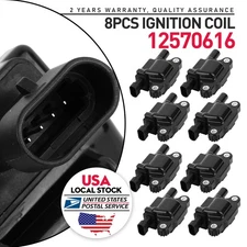 8pcs Square Ignition Coils for Chevy Silverado Tahoe GMC Sierra Envoy 4.8L 5.3L