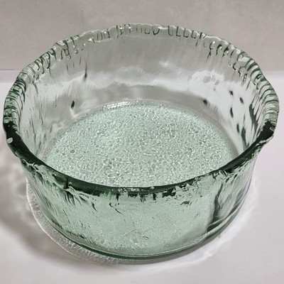 Vidrios San Miguel Authentic Recycled Glass 11'' Serving Dish Sea Green Art Spain