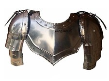 Medieval Pauldrons And Gorget Armor Set Costume Renaissance Steel Knight Gorget