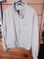 Vintage 80  s Members Only Ivory Wool Blend Racer Jacket Size 44 L/XL