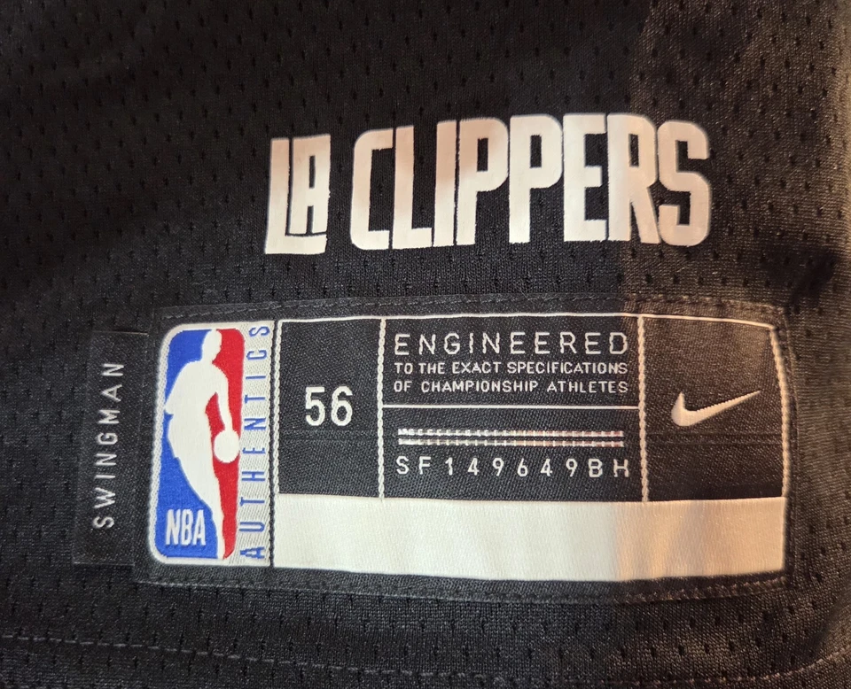 Nike NBA Jersey LA Clippers # 13 George Black Size XXL - Image 4 of 4