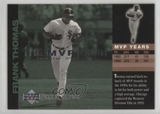 2002 Upper Deck Piece Of History The MVP Club Frank Thomas #M9 HOF sh7