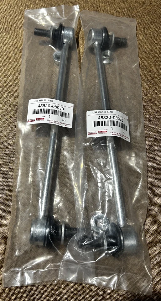Juego de 2 eslabones de barra estabilizadora delantera OEM 48820-08030 para TOYOTA 11-20 SIENNA ¡Nuevo! Foto 4 de 4