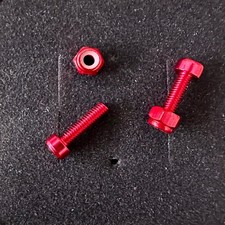 Jelco Ichikawa Phono Headshell-Schrauben Set M2.5 rot | SET, NEU
