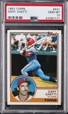 1983 TOPPS #431 GARY GAETTI ROOKIE RC PSA 10