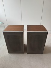Leak Sandwich Vintage 200 Speakers 3-Way 4-8 Ohms 18W with Teak Wooden Cabinets