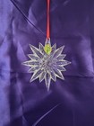 Waterford Crystal Snowflake Christmas Ornament with Box Made In Slovenia