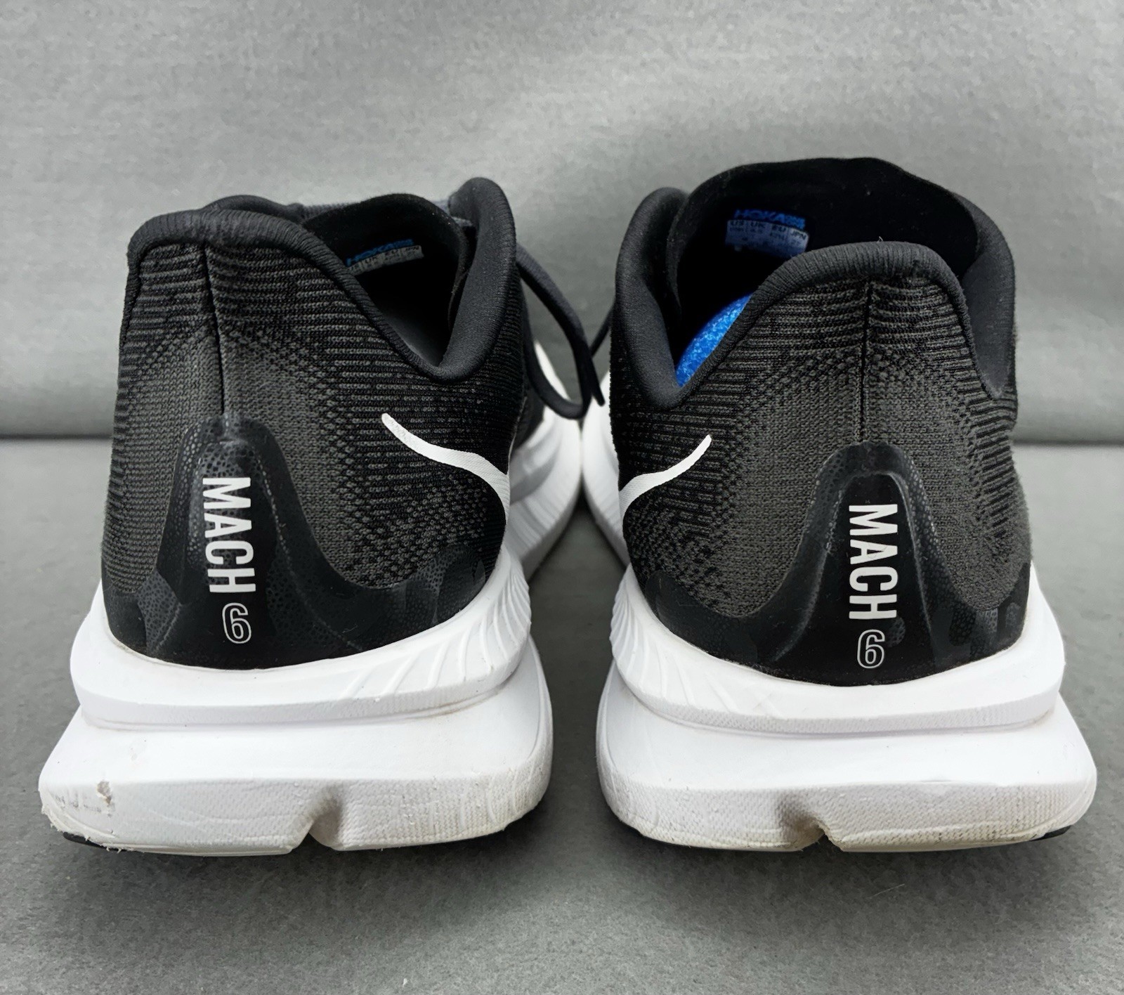 HOKA Mach 6 Women’s 10 B Black White Running Shoes Lightweight Cushioned Road thumbnail 5