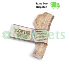 100 Natural SPLIT Antler Dog Chews Hypo Allergenic Medium 51-80g