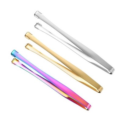 Pack Of 3 Steels NonSlip Ices Tongs With Eggshells Clamps For Kitchen Camping