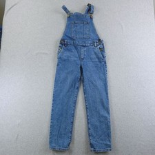 J CREW Overalls Girls 10 Blue Denim Straight Leg Crewcuts 28x24 Bib Pants