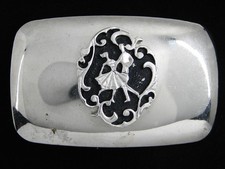 RE15153 VINTAGE 1970s SQUARE DANCING WESTERN COWBOY OLD WEST BELT BUCKLE