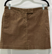 J.Crew Mini Skirt Womens Brown Corduroy Stretch Size 10 Preppy/Classic/2000's
