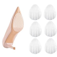 Shoe Grips on Bottom of Shoes,6Pcs Clear Non Slip ShoePads for Heels White  6pcs