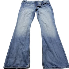 INC International Concepts Jeans Men 36x34 Bootcut Dark Wash Rio Button Fly 