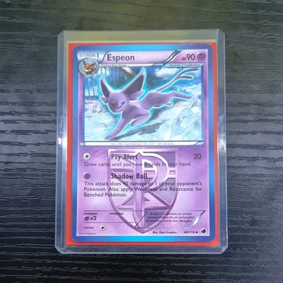 Pokémon Espeon Reverse Holo PV90 48/116 EN Pokémon JCC Niveau 1 2011 - Photo 1/4