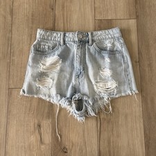 Urban Outfitters BDG Super High Rise Cheeky Denim Shorts Women's Sz 27 Boho