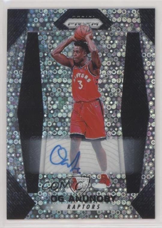 2017-18 Panini Prizm Fast Break Prizm Auto OG Anunoby #38 Auto 02ez