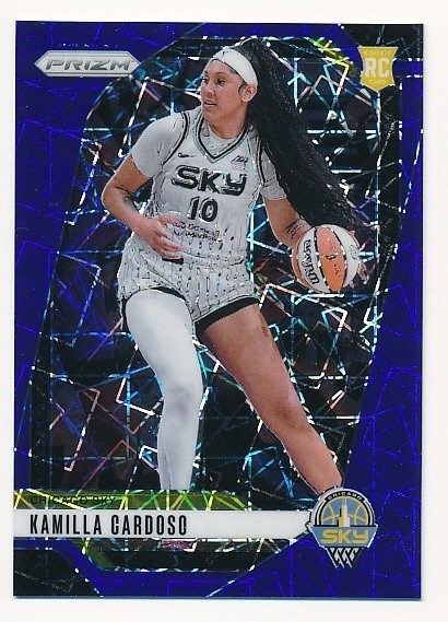 KAMILLA CARDOSO 2024 PANINI PRIZM WNBA BLUE VELOCITY #93 RC ROOKIE MINT B