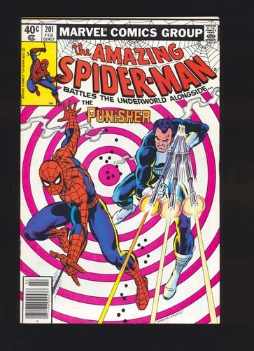 Amazing Spider-Man # 201 Newsstand - Punisher appearance Fine/VF Cond