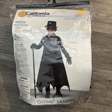 Child Large 10-12 Deluxe Dracula Gothic Vampire Boy Child Costume cosplay