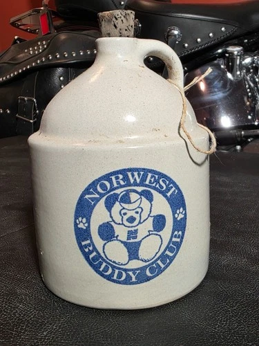 Cute Collectible Red Wing Stoneware Co. Norwest Buddy Club Bear Bank