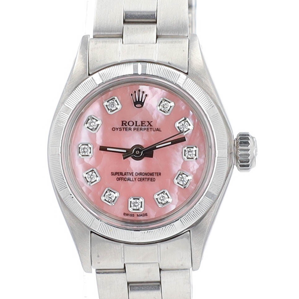 Rolex Oyster Perpetual Steel Pink MOP