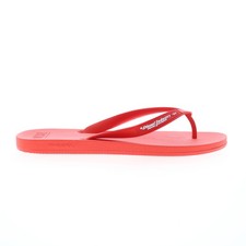 Diesel Sa-Kauay Nl Y02802-P4442-T4338 Mens Red Flip-Flops Sandals Shoes 12.5