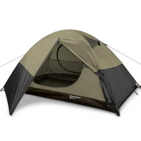 Bessport Camping Tent 1 Person Tent Waterproof Two Doors Backpacking Tent Easy
