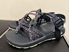 Chaco Womens ZX/2 Classic Toe Loop Outdoor Athletic Sandal Blue Sz 9