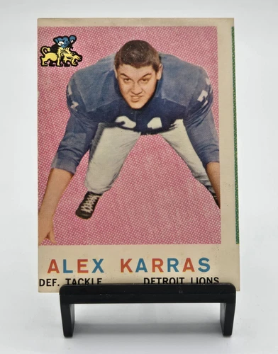 1959 Topps #103 Alex Karras Detroit Lions Football Card Rookie RC, HOF