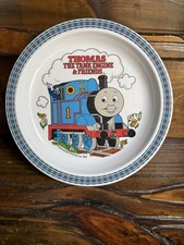 Vintage Rare Thomas The Train Kids Plate 8.5  Melamine Plate