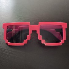 Minecrafter Square Pixel pink Fashion Kids Adults Gift Toys Sunglasses