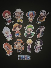 One Piece Stickers- One Piece 12 Pc Stickers Luffy Zoro Waterproof Free Shipping