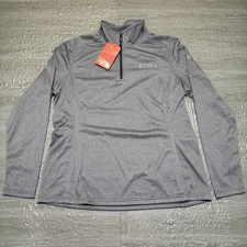 NWT North Face Pullover 1/4 Zip Performance Tech Heather Blue Womens XL Sweater