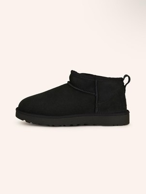 UGG Damen Classic Ultra Mini Stiefelette Schwarz Knöchelhoch Kurzstiefel EU 39