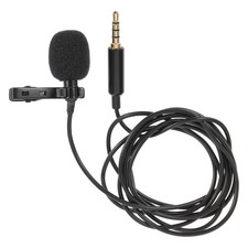 Clip On Microphone Lavalier Microphone 3.5mm Recording Microphone Lapel Mic US